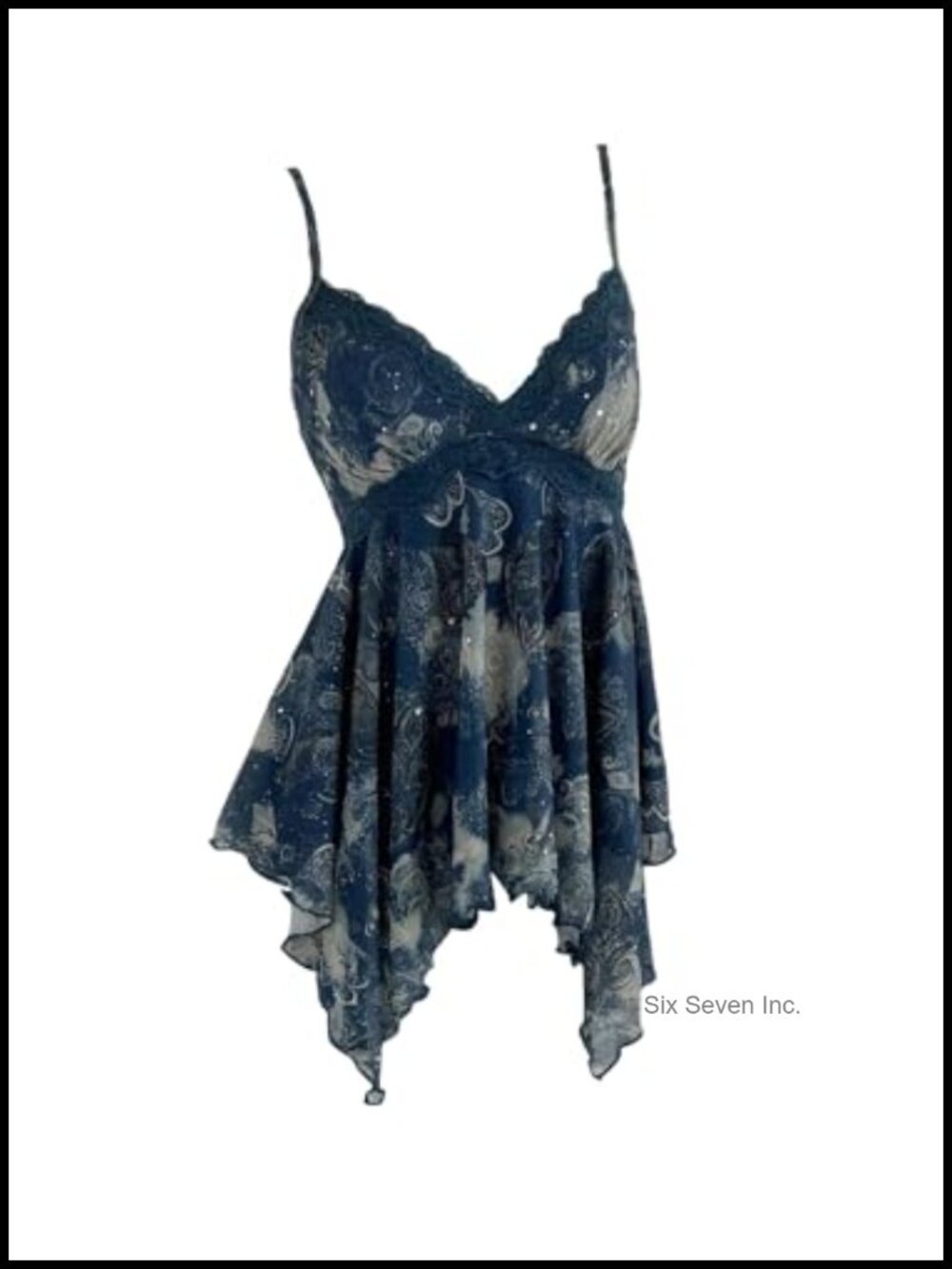 Lace Sequin Ruffle Peplum Babydoll Y2K Going Out Cami Top